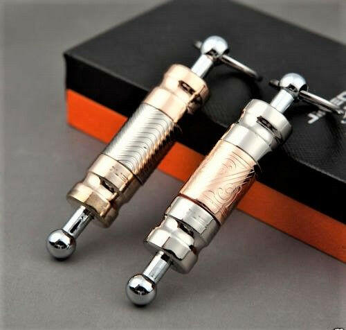 Engraved 7mm and 9mm retractable keychain cigar punch