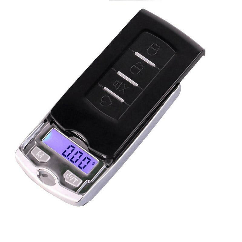 Remote-shaped pocket scale alternate view