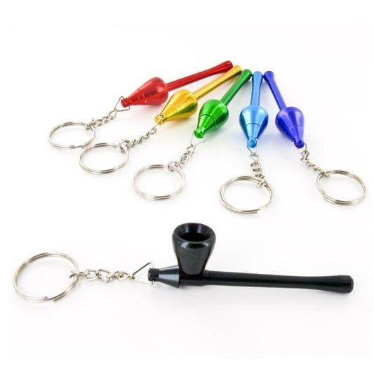 Secret Mushroom Keychain Pipe In Assorted Colors