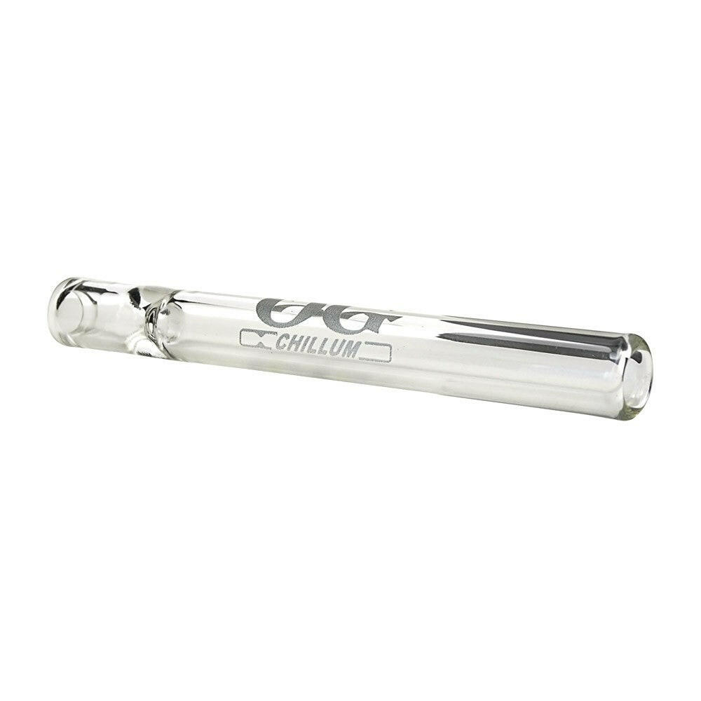 OG Chillum clear glass straight pipe side view