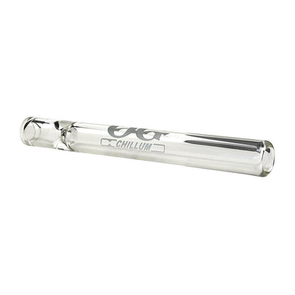 OG Chillum clear glass straight pipe side view