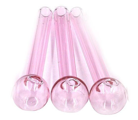 4" Glass Oil Burner Pipe  Set of 3  - Close out sale