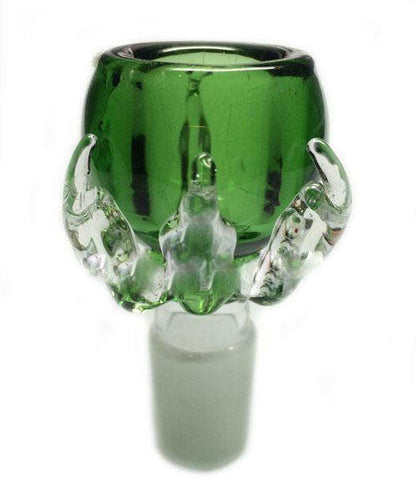 Glass on Glass Dragon Claw Male Joint Bowl - Simple Glass Pipe