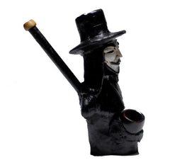 V for Vendetta 4 inch Ceramic PIpe - Simple Glass Pipe