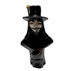 V for Vendetta 4 inch Ceramic PIpe - Simple Glass Pipe