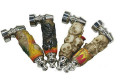 Metal resin straight type abstract school art pipes smoking pipes