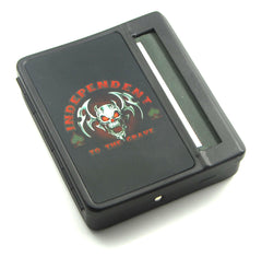 Independent to the grave ,70mm Cigarette roller & case storage - Simple Glass Pipe