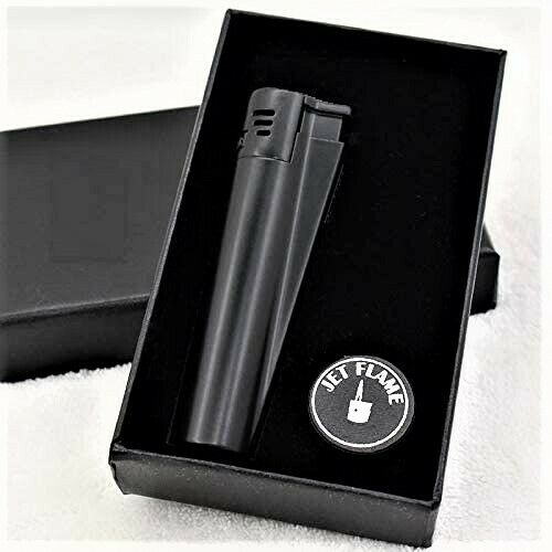 Clipper Classic Cigarette & Cigar Metal Torch Jet Lighter w-Gift Box Black