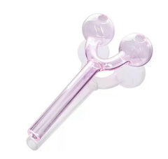 Two Chamber Slingshot Glass Oil Burner Pipe