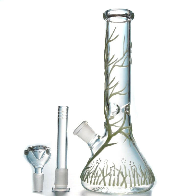 Tree of Life glass water pipe glow effect view