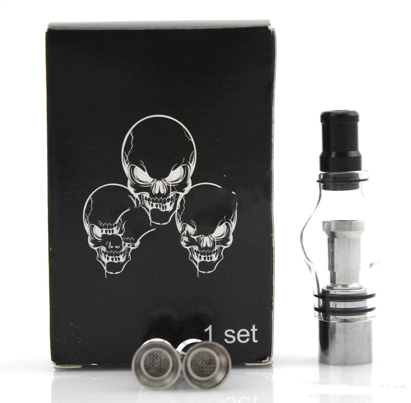 Glass Globe Clearomizer kit with metal nail Atomizer for dry herb
