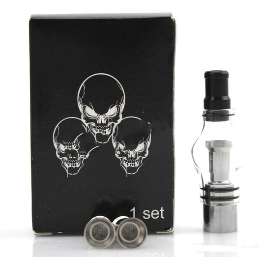 Glass Globe Clearomizer kit with metal nail Atomizer for dry herb - Simple Glass Pipe
