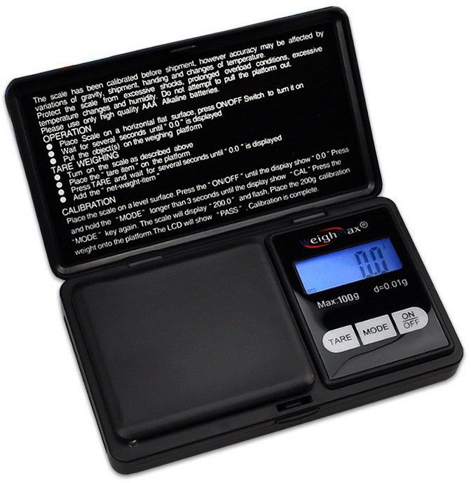 WeighMax Digital Pocket Scale 100g X 0.01g W-SM100