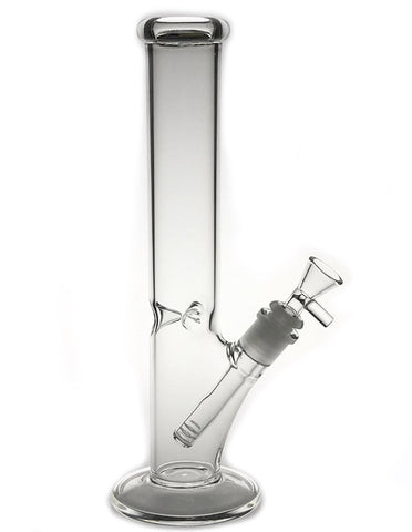 10” Thick Straight Glass Water pipe Bong with ice Pinch