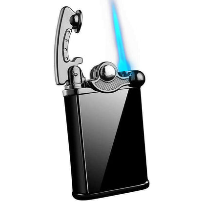 JOBON retro black jet-flame butane lighter 2.5 inch