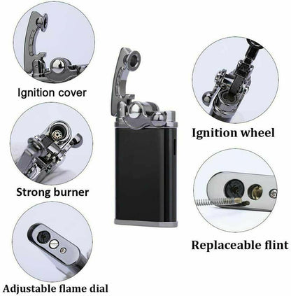 JOBON retro lighter striking-knob view